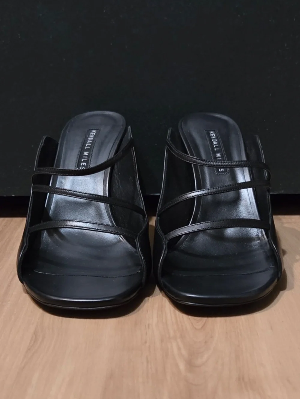 kendall miles | racy sandals | open toe | heeled | black | size: IT 43 (US: 13)